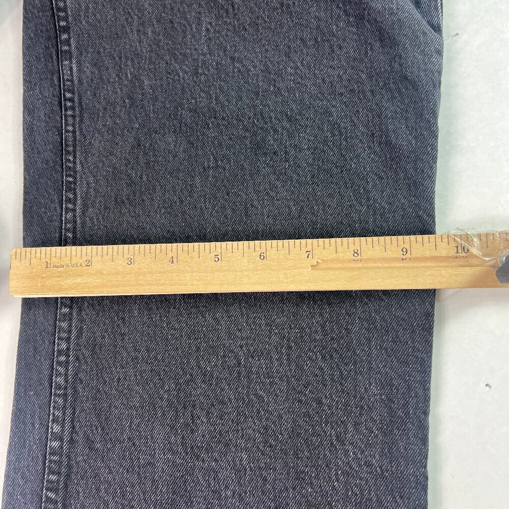 Abercrombie Fitch Jeans Women's 28x30* Low Rise Baggy Black Faded Denim Tag 25R - Picture 13 of 16